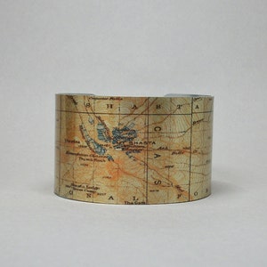 Mount Shasta National Forest Manschette Armband Kalifornien Karte Wandern Peak Bagger Geschenk für Männer oder Frauen