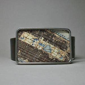 Gürtelschnalle Central Park Karte Manhattan New York City NYC Cooles Geschenk für Männer oder Frauen