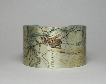 Cuff Bracelet Asheville North Carolina Unique Gift for Men or Women