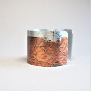 Machu Picchu Cuzco Cusco Peru Cuff Bracelet Map Unique Travel Gift for Men or Women image 6