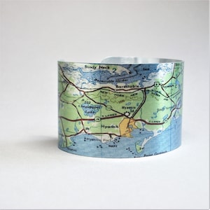Cape Cod Massachusetts Manschette Armband Einzigartige Karte Geschenk für Männer oder Frauen