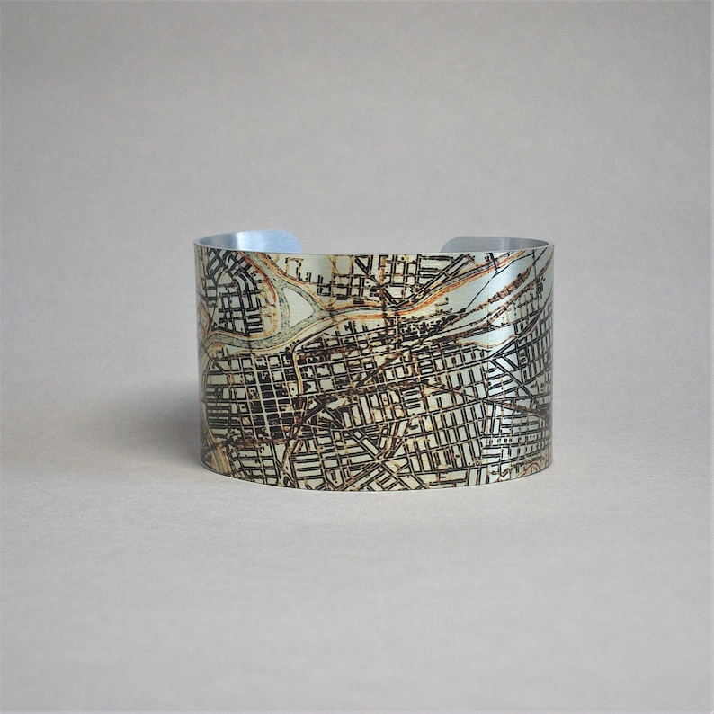 Dayton Ohio Map Bracelet Unique Gift Idea for Men or Women image 1