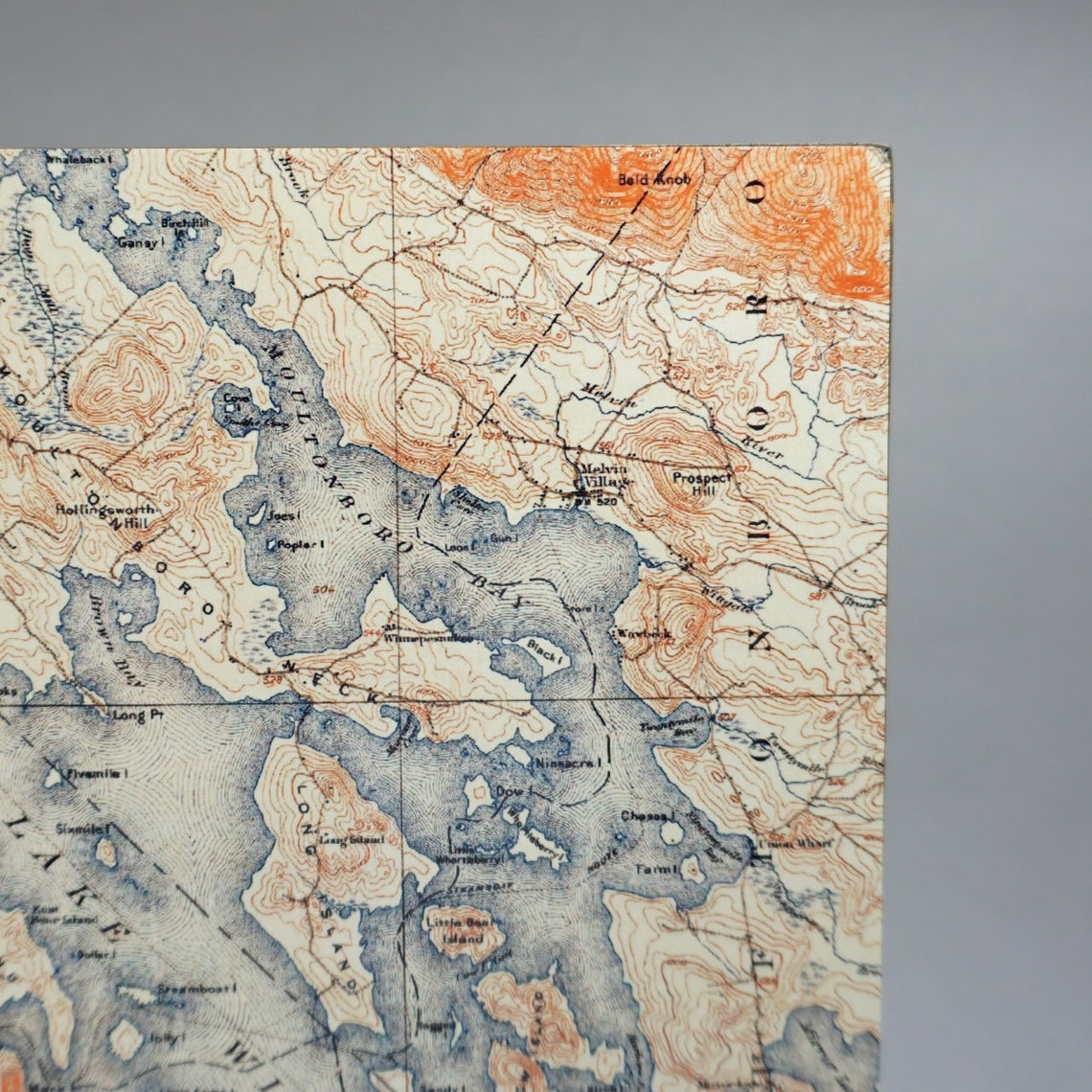 Lake Winnipesaukee New Hampshire Map Unique Travel Hostess | Etsy