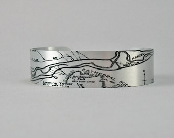 Yosemite National Park Small Cuff Bracelet Unique Gift for Men or Women