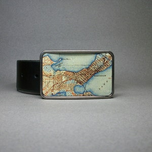 Belt Buckle Madison Wisconsin Unique Gift for Men or Women