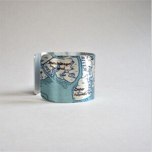 Edisto Beach South Carolina Map Bracelet Unique Gift for Men or Women image 3