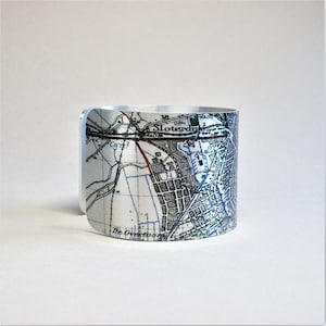 Amsterdam Holland Netherlands Cuff Bracelet Vintage Map Travel Gift for Men or Women image 3