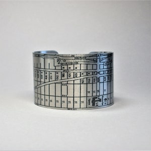 New York City NYC Upper West Side Manhattan Karte Manschette Armband Einzigartiges Geschenk für Männer oder Frauen