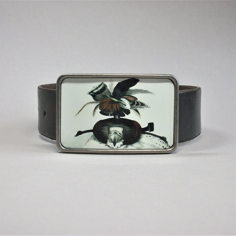 Belt Buckle Falcon Hawk in Hood - Etsy