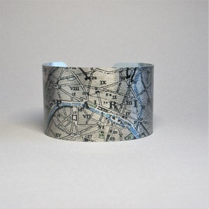 Paris France Carte Manchette Bracelet Cadeau Unique pour Elle