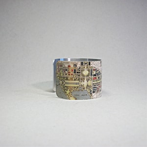 Washington DC Map Cuff Bracelet District of Columbia Virginia Unique Gift for Men or Women image 2