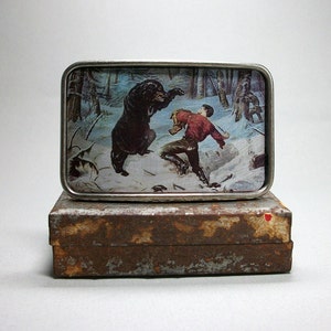 Belt Buckle Bear Attack Man Punching Bear Gift for Men