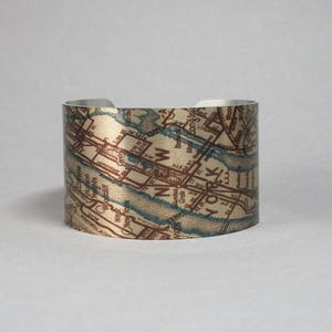 New York City NYC Karte Brooklyn Bronx Queens New Jersey Manhattan Manschette Armband Einzigartiges Geschenk für den Reisenden