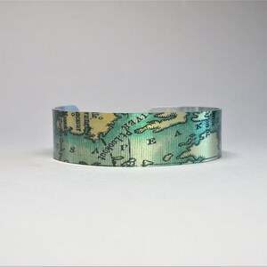 Chesahead Bay Virginia Maryland Karte Manschette Armband Einzigartiges Geschenk für Männer oder Frauen