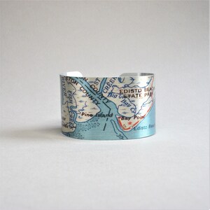 Edisto Beach South Carolina Map Bracelet Unique Gift for Men or Women image 5