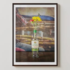 Rhum Bologne Kunstdruck | Barwagen Dekor | Hausbar Wandkunst | Man Höhle Poster |  Spirituosen-Wand-Kunst | Guadeloupe Rum Zeitgenössisches Geschenk