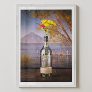 Ron Zacapa 23 Art Print | Dekoracja wózka barowego | Sztuka ścienna do baru domowego | Plakat Man Cave | Sztuka ścienna z alkoholem | Gwatemalski rum Współczesny prezent