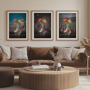 Le Portier Shay-prints - set van 3 I Art Print | Decoratie barwagen | Home Bar muurkunst | Mangrotposter |  Wandkunst likeur | Cognac kunstcadeau