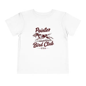 Pointer Bird Club Toddler Tee, Youth Hunter, Waterfowl Kids Outdoor Shirt, Dog Lover Top, Summer Casual Wear, Vintage Style Kids Tee