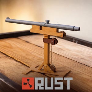 Kit de construcción de trampa para escopeta Rust / Accesorio decorativo inspirado en el juego / Modelo de exhibición para ensamblar