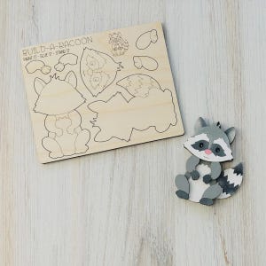 DIY Forest Animal Paint Kit – Wooden Pop-Out Craft for Kids – Paint & Build Toy