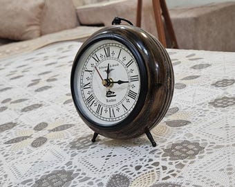 Vintage Desk Clock | Antique Shelf Table Clock for Study, Office & Home Decor 6"-Inch