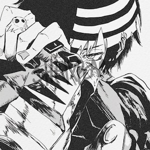 Póster de Death the Kid - Soul Eater / Impresión mate de alta calidad / Decoración de pared japonesa / Decoración del hogar / Regalo de anime