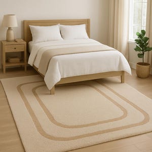 Modern Rug Hand-Tufted 100% Wool Handmade Area Rug Carpet for Home| Bedroom Rug| Living Room Rug| Kids Carpet