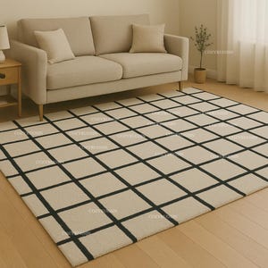 Modern Rug Hand-Tufted 100% Wool Handmade Area Rug Carpet for Home| Bedroom Rug| Living Room Rug| Kids Carpet