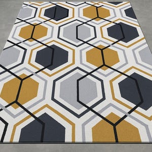Modern Rug Hand-Tufted 100% Wool Handmade Area Rug Carpet for Home| Bedroom Rug| Living Room Rug| Kids Carpet