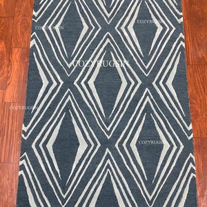Modern Rug Hand-Tufted 100% Wool Handmade Area Rug Carpet for Home| Bedroom Rug| Living Room Rug| Kids Carpet