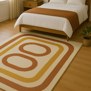Modern Rug Hand-Tufted 100% Wool Handmade Area Rug Carpet for Home| Bedroom Rug| Living Room Rug| Kids Carpet