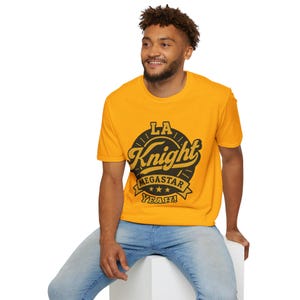 LA Knight Wrestling Shirt WWE Inspired Unisex YEAH Retro Fan Streetwear Tee