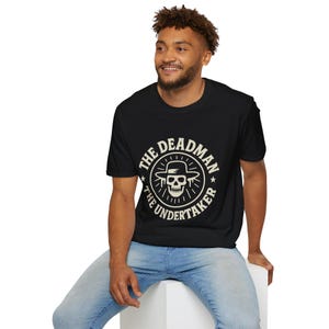 Undertaker The Deadman Wrestling Shirt Retro WWE Inspired Unisex Fan Tee