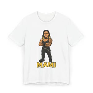 T-shirt unisexe style dessin animé Rhea Ripley, chemise de lutte gothique, haut inspiré de la bande dessinée MAMI, article de mode WWE, vêtements pour fans de lutte avant-gardiste,