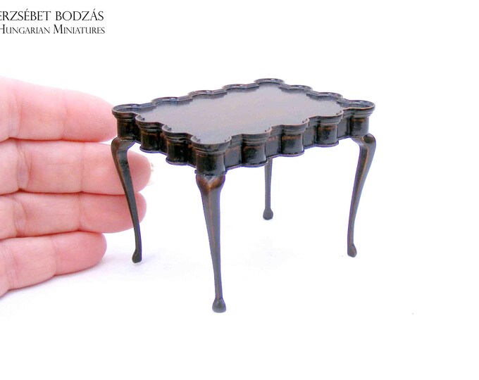 Tea Table (miniature Furniture for Dollhouses in 1:12 Scale) - Etsy