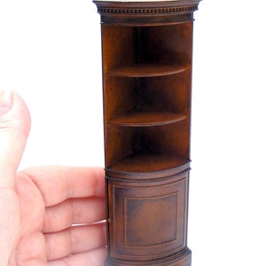 Corner cabinet (Miniature furniture for dollhouses in 1:12 scale)