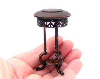 Side table (Miniature furniture for dollhouses in 1:12 scale)
