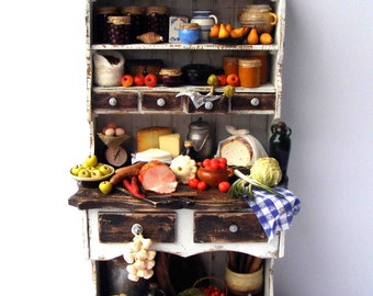 Filled pantry cupboard