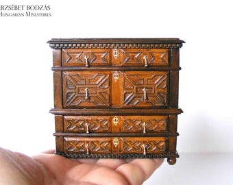 Chest of drawers (Miniature furniture for dollhouses in 1:12 scale)