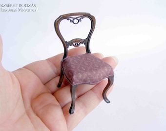 Chair (Miniature furniture for dollhouses in 1:12 scale)