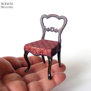 Chair (Miniature furniture for dollhouses in 1:12 scale)