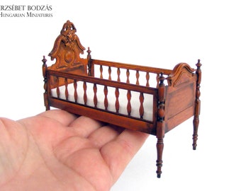 Victorian crib (Miniature furniture for dollhouses in 1:12 scale)