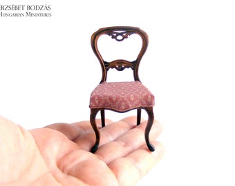 Chair (Miniature furniture for dollhouses in 1:12 scale)