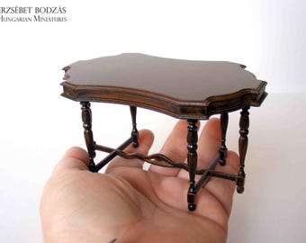 Parlour table (Miniature furniture for dollhouses in 1:12 scale)