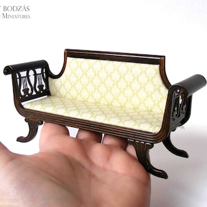 Sofa (Miniature furniture for dollhouses in 1:12 scale)