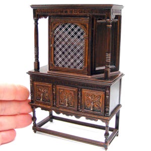 China cabinet (Miniature furniture for dollhouses in 1:12 scale)