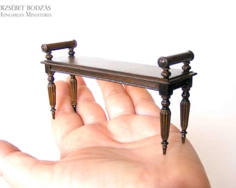 Panca da ingresso (Mobili in miniatura per case delle bambole in scala 1:12)