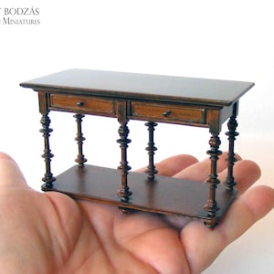 Console table (Miniature furniture for dollhouses in 1:12 scale)
