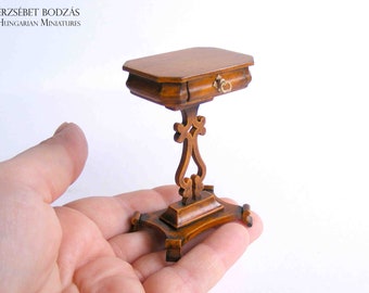 Sewing table (Miniature furniture for dollhouses in 1:12 scale)